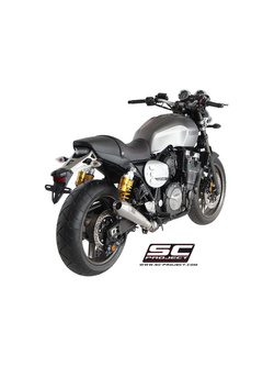 Tłumik SC-Project Conical Stainless Steel / Matt Black (Slip-on) - Yamaha XJR 1300 / RACER [15-16]