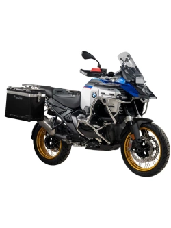 Zestaw: kufry boczne czarne "And-Black" Zega Pro + stelaże czarne Touratech BMW R 1300 GS Adventure (24-) [poj.: 45+45l]