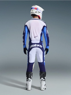 Spodnie cross Alpinestars MX Racer Riway niebiesko-białe
