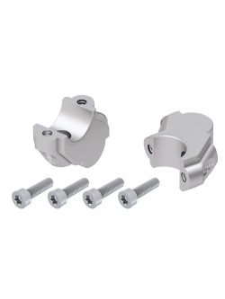 Podwyższenie kierownicy Hepco&Becker BMW R 1200 GS Adventure (06-08) [30 mm w górę, 15 mm w tył] srebrne