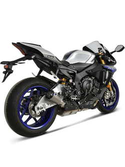 Tłumik Slip-On Termignoni GP2R - RHT tytan + rura łącząca do Yamaha YZF R1 1000 (15-20)