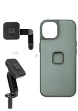 Zestaw na motocykl: etui Peak Design Mobile Everyday do modelu iPhone 14 + mocowanie motocyklowe