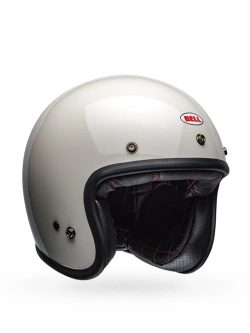 Kask otwarty Bell Custom 500 Solid Vintage biały