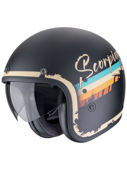 Kask otwarty Scorpion Belfast Evo Adonis czarno-beżowy matowy
