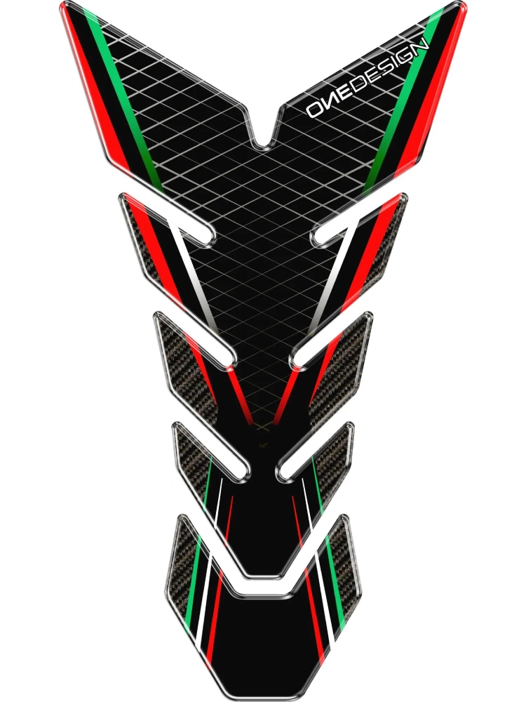 Tankpad Uniwersalny Onedesign Black Edition czarno-czerwono-zielony
