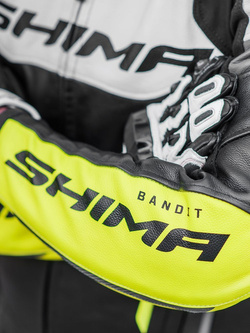 Kurtka motocyklowa Shima Bandit czarno-biało-żółta