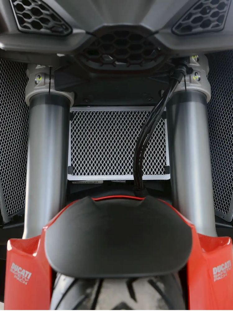 Osłona chłodnicy R&G aluminiowa do Ducati Multistrada V4 (21-) szara