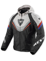 Kurtka motocyklowa tekstylna REV’IT! Quantum 3 H2O czarno-jasnoszara