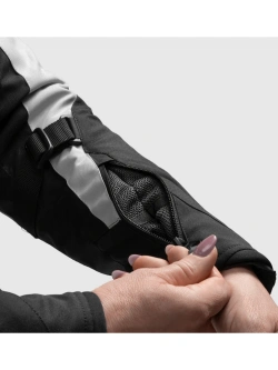 Kurtka motocyklowa damska tekstylna Rebelhorn Swift czarno-szara-fluo