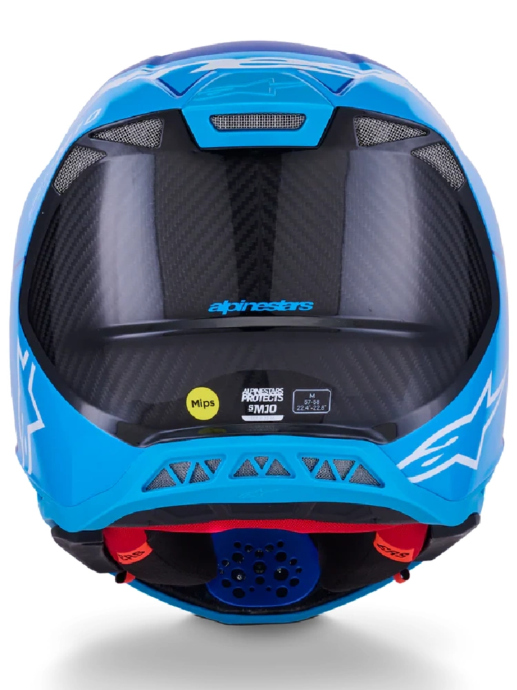 Kask enduro Alpinestars MX Supertech M10 Flood niebiesko-czarny