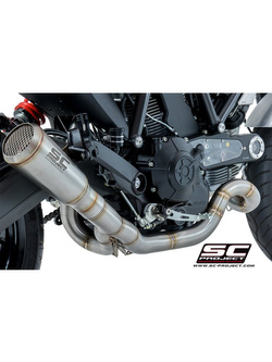 Pełny układ wydechowy SC-Project 2-1, Conic 70's Stainless steel (Slip-on) - Ducati Scrambler 800 [15-16]