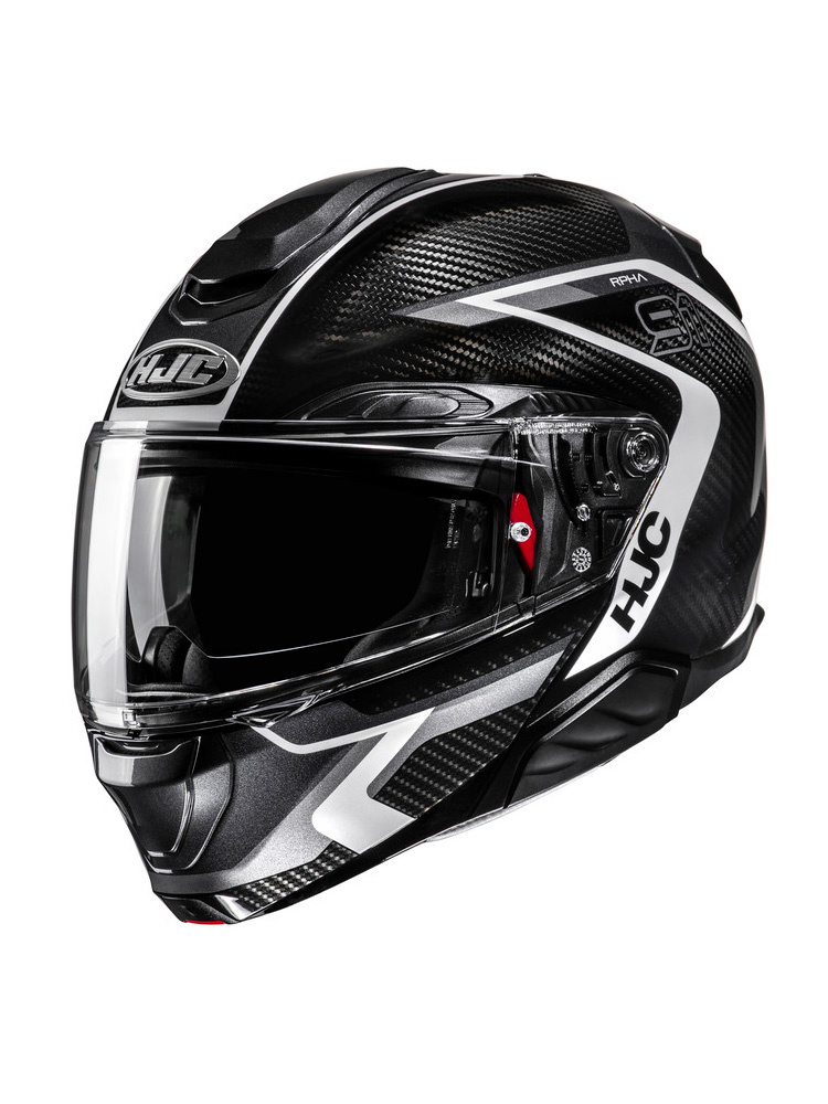 Kask szczękowy HJC RPHA 91 Carbon Lagos czarno-biały