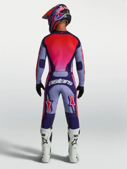 Spodnie cross Alpinestars MX Racer Air Hunt fioletowo-różowe