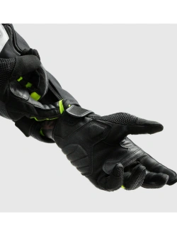 Rękawice motocyklowe letnie damskie Rebelhorn Core czarno-szare-fluo