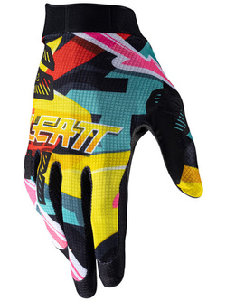 Rękawice cross Leatt Moto 1.5 GripR Carnival czarno-żółto-niebieskie