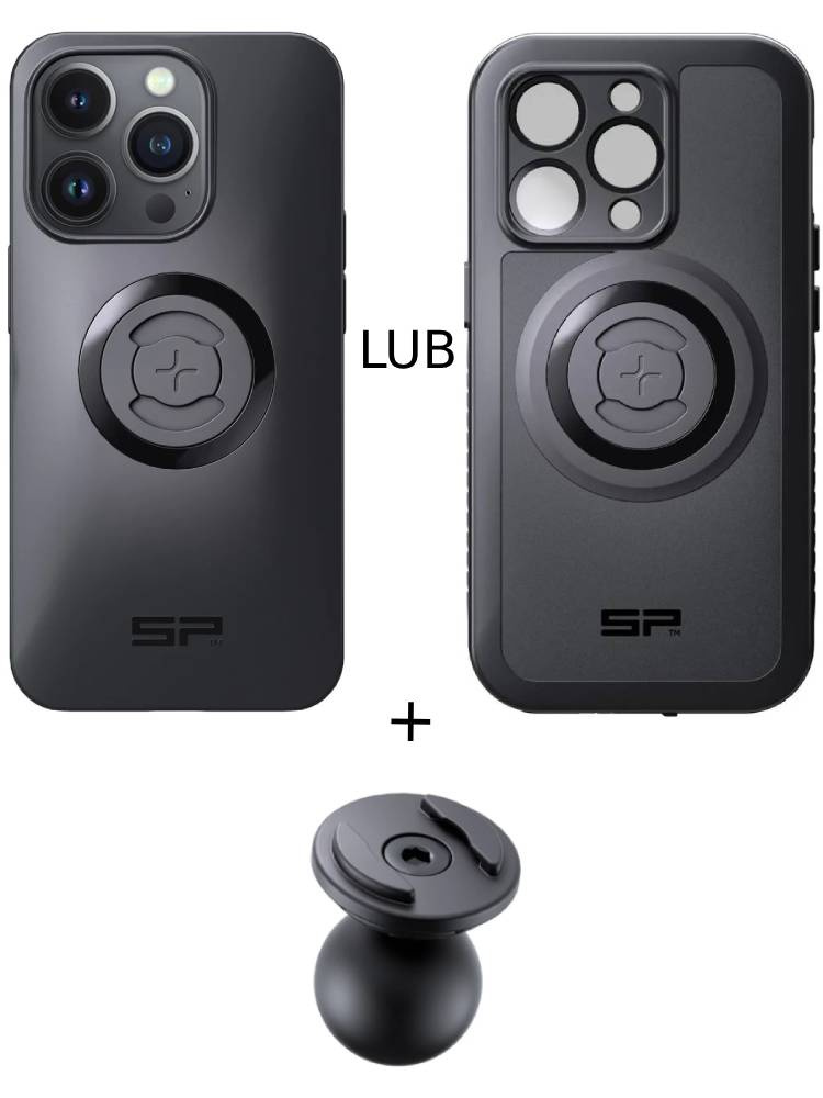 Zestaw: etui na telefon iPhone 14 Pro + uchwyt kulowy Pro SPC+ SP Connect