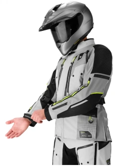 Kurtka motocyklowa tekstylna Shima Hero 3.0 G2 szaro-fluo żółta