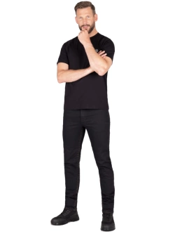 Jeansy motocyklowe Knox Colton Slim Aged Black Rust czarne