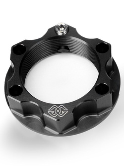 Nakrętka sztycy widelca motocyklowego GILLES M28X1 ACMA-28-10 BMW/ Indian/ Kawasaki/ Suzuki/ Yamaha (wybrane modele) aluminiowa czarna