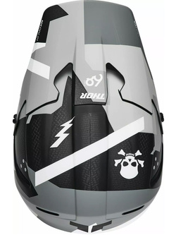 Kask enduro Thor Reflex Sport Carbon Brave szaro-biały
