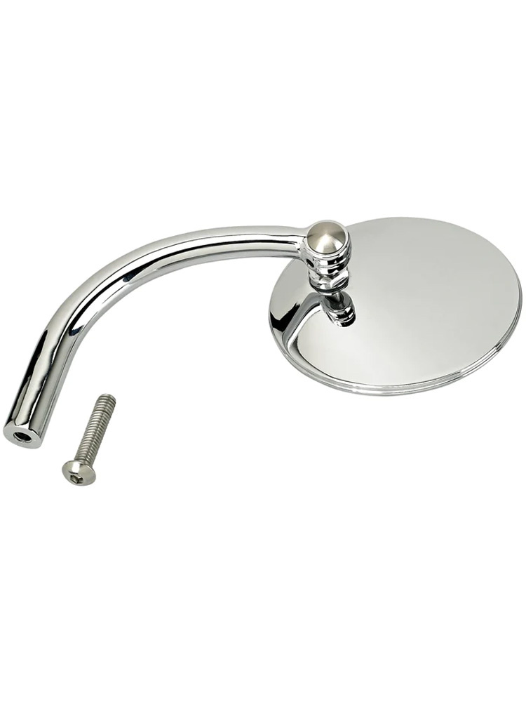 Lusterko motocyklowe uniwersalne Biltwell Round chrom