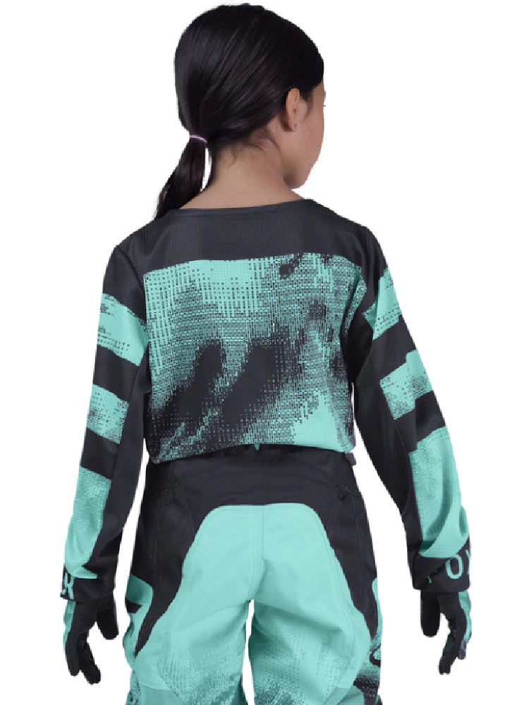 Bluza enduro dziecięca Fox 180 Kairos czarno-niebieska