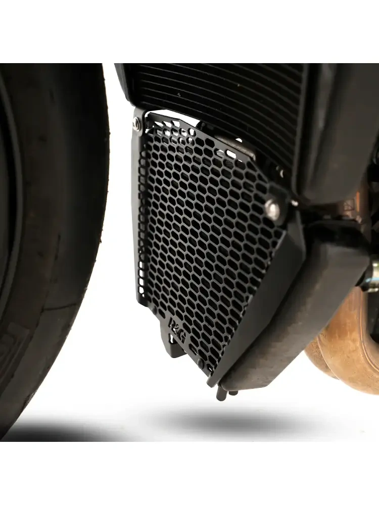 Osłona chłodnicy oleju R&G Racing Pro Aprilia Tuono V4 1100/ Factory (25-) czarna