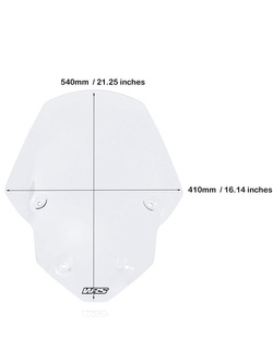 Szyba motocyklowa WRS Touring Triumph Tiger 850 Sport/ 900 (20-24) przezroczysta