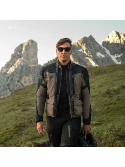 Kurtka motocyklowa tekstylna Modeka Paneo LT brązowo-czarnaa