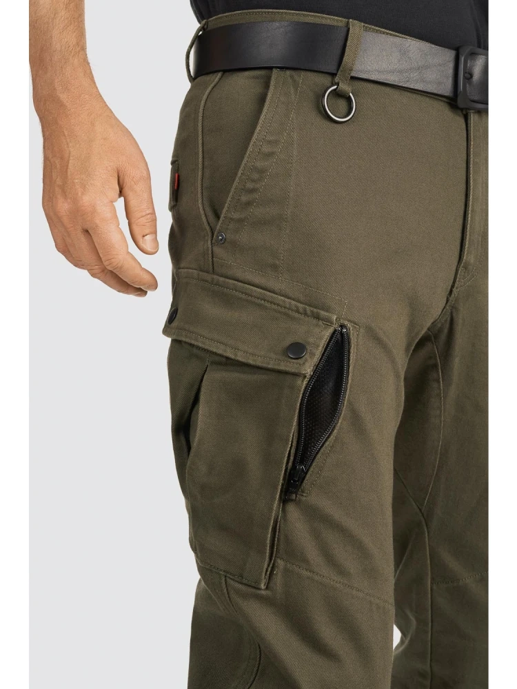 Jeansy motocyklowe Pando Moto Mark AAA zielone