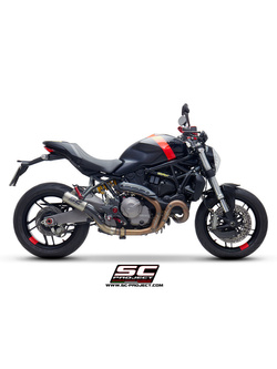 Tłumik SC-Project CR-T Titanium [tytanowa rura łącząca] (Slip on) - Ducati Monster 821 [18-20]