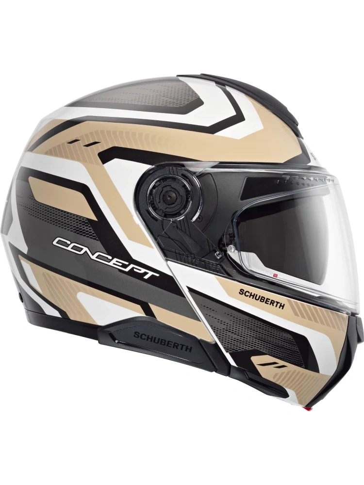 Kask szczękowy Schuberth Concept Kinetic brązowo-biało-szary