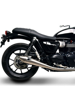 Układ wydechowy 2x1 Termignoni Slip-On stal nierdzewna do Triumph Street Twin (16-20)
