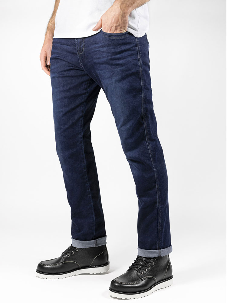Jeansy motocyklowe John Doe Original granatowe