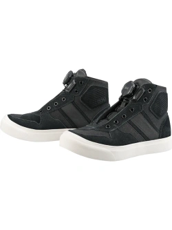 Buty motocyklowe damskie Icon Dog Days CE czarno-białe