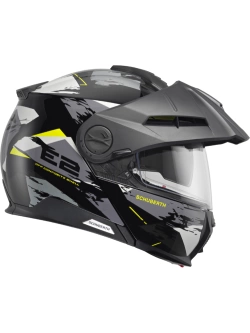 Kask szczękowy Schuberth E2 Trail czarno-szaro-żółty matowy