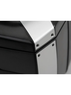 Kufer centralny plastikowy Hepco&Becker Xcore montowany na stelażu Smartrack czarno-srebrny (pojemność: 40 l)