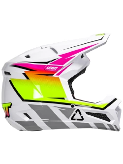 Kask enduro Leatt Moto 2.5 biało-różowy-fluo