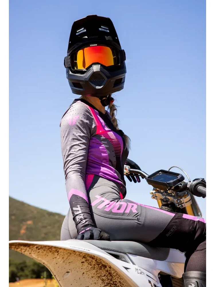 Bluza enduro damska Thor Sportmode Velocity czarno-fioletowa