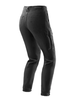 Jeansy motocyklowe damskie Rebelhorn Faster czarne