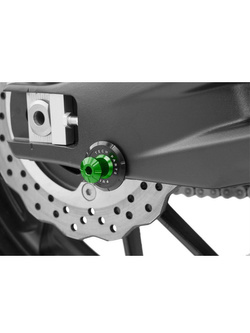 Rolki wahacza PUIG do motocykli BMW S1000 / Ducati Multistarda 950 / Honda / Kawasaki / Suzuki/Triumph Tiger (M8 - zielone PRO)
