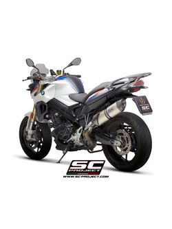 Tłumik SC-Project Oval, Titanium + Carbon (SLIP ON) - BMW F 800 R [09-16]