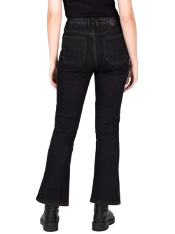 Jeansy motocyklowe damskie Knox Cartmel Kick-Flare czarne