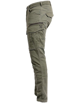 Spodnie motocyklowe tekstylne John Doe Cargo Stroker oliwkowe