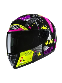 Kask integralny dziecięcy HJC Y10 Mika czarno-różowy