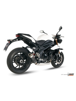 Tłumik motocyklowy Slip-On (GP) MIVV do Triumph Speed Triple 1050 R / S / RS (11-15) carbon