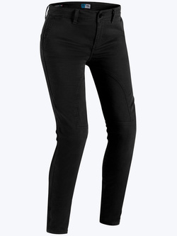 Jeansy motocyklowe damskie PMJ Santiago czarne