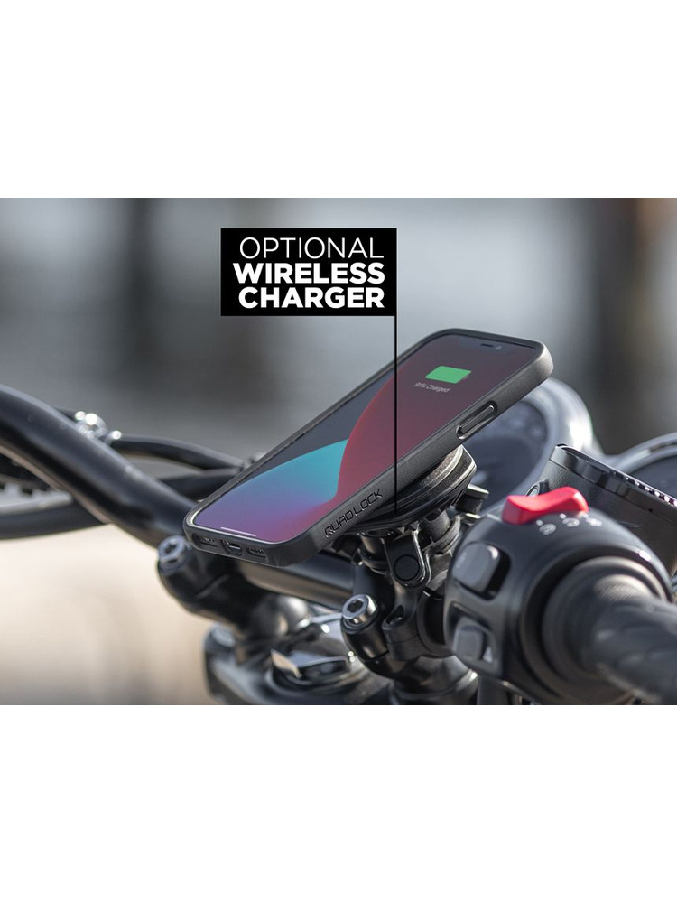 Zestaw na motocykl: etui MAG na telefon Samsung Galaxy A57 (magnetyczne) + mocowanie Quad Lock