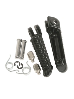 Podnóżki motocyklowe kierowcy BikeTec Yamaha YZF R1 (98-11)/ R6 (99-12)/ R6S (03-09) czarne