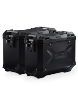 Zestaw: kufry boczne + stelaże Pro TRAX ADV SW-Motech CF Moto 800 MT-X (24-) czarne [poj.: 45 + 37l]